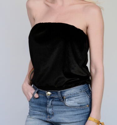 Alternative view of Body Velvet Strapless Negro