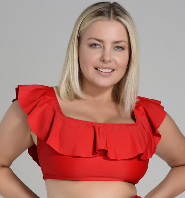 Alternative view of MEGAN TOP - Rojo