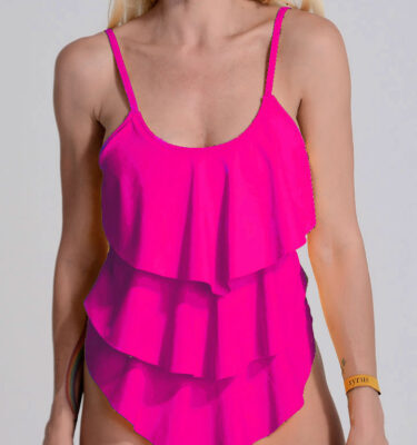 Malla enteriza Sayulita color fucsia