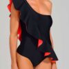 Enteriza Diana color negro coral