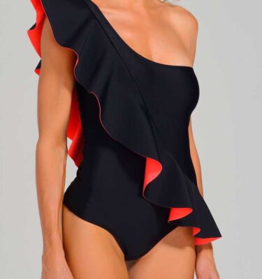 Enteriza Diana color negro coral