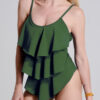 Traje de baño enterizo Sayulita verde oliva