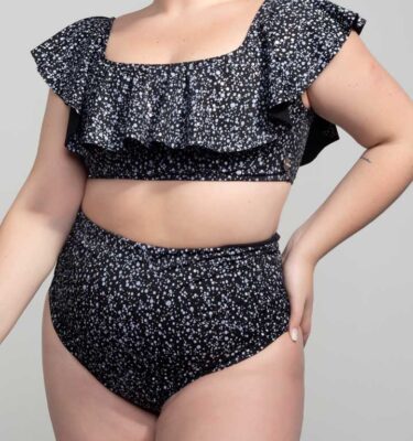 Bombacha y corpiño Megan Nieve talle plus size