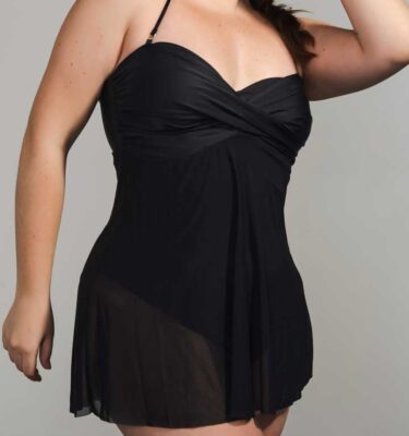 Malla enteriza strapless modelo Betty Boop