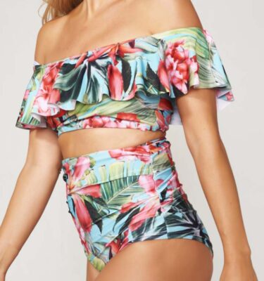 Conjunto Megan Turquesa Flower