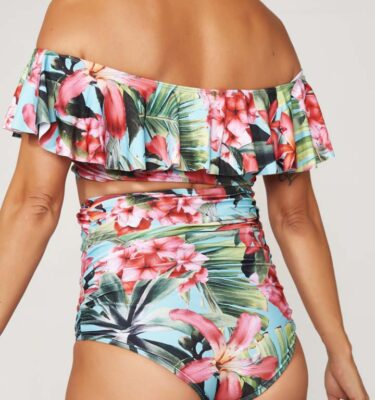 Conjunto Megan Turquesa Flower