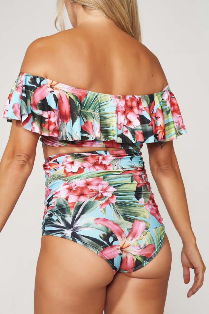 Conjunto Megan Turquesa Flower