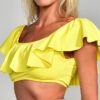 Megan Top amarillo fluo