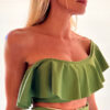 Corpiño Megan top verde oliva