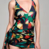 Traje de baño enteriza estampada