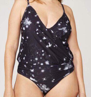 Traje de baño enterizo estampada