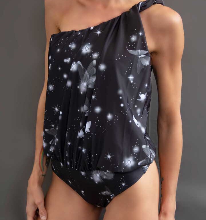 Malla enteriza estampada