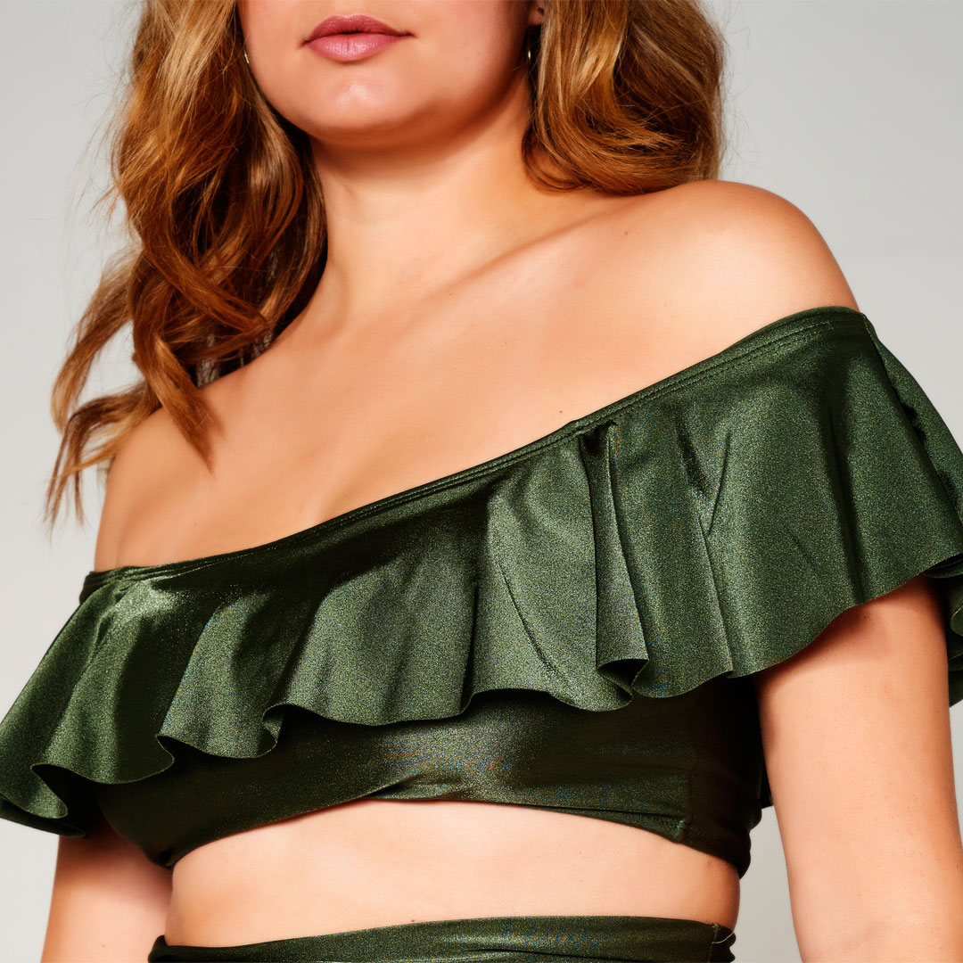 MEGAN TOP - Verde Brilloso - Imagen 4