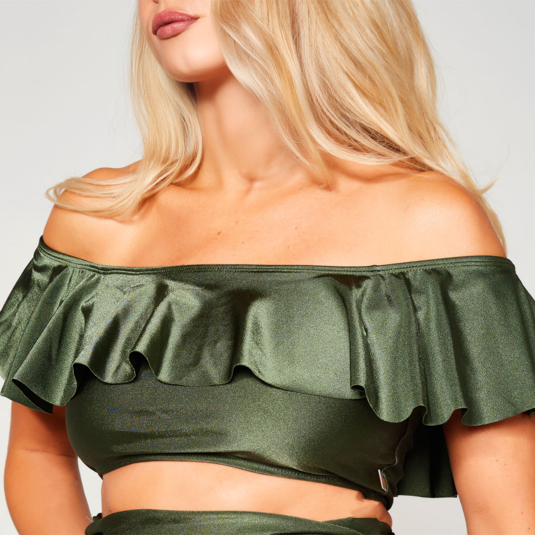 MEGAN TOP - Verde Brilloso