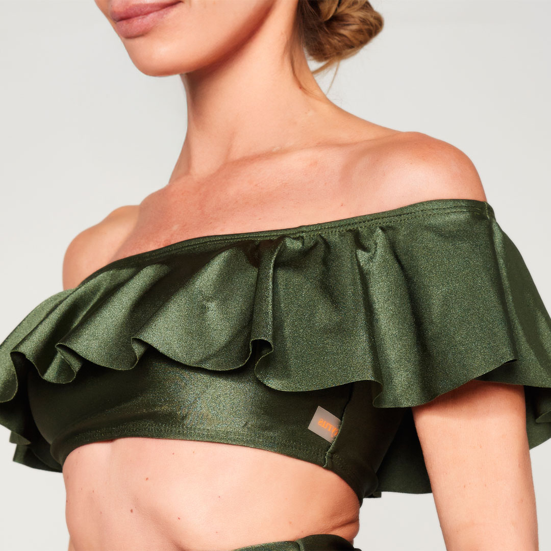 MEGAN TOP - Verde Brilloso - Imagen 5